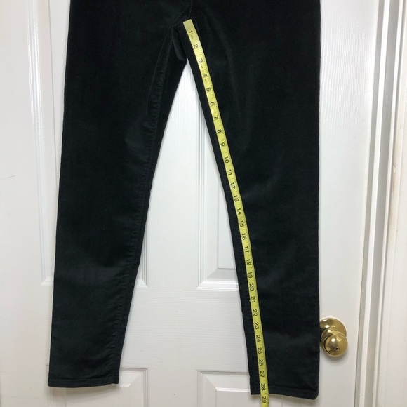 Banana Republic Zipper Pockets Skinny Ankle Corduroy Pants Black Women's 29 - Picture 14 of 15